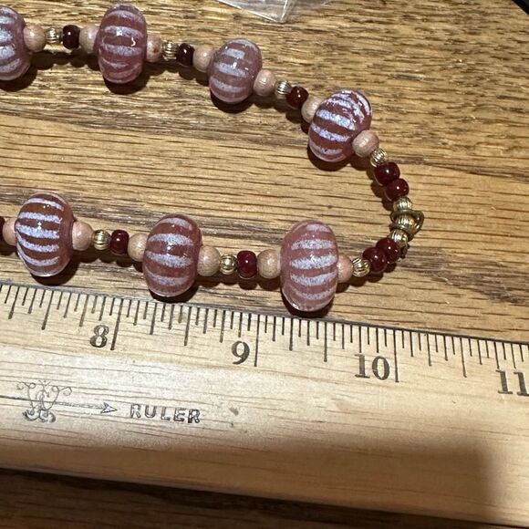 Gorgeous Handcrafted Lampwork Candy Bead Necklace - Picture 4 of 4